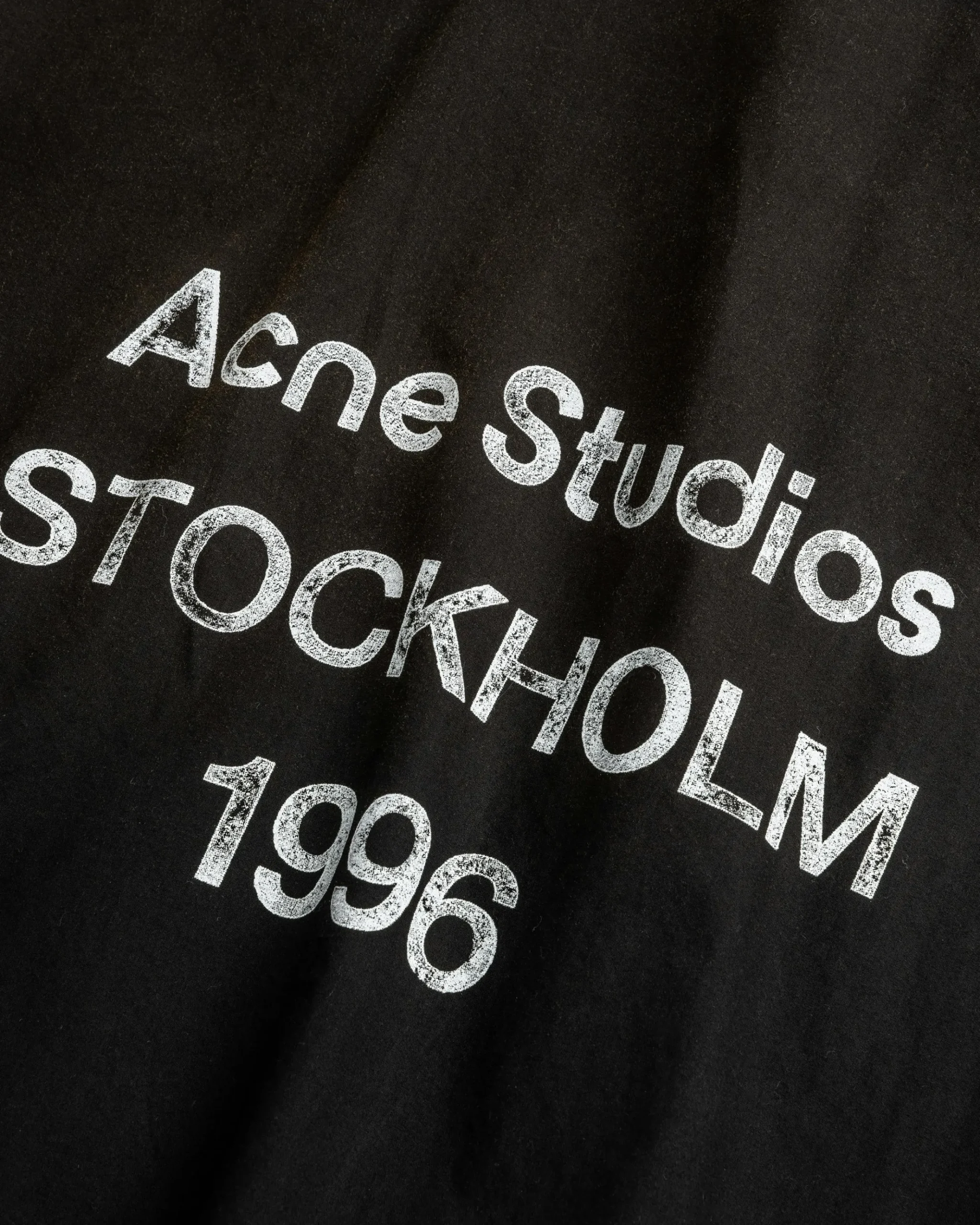 Clearance Acne Studios Logo Zipper Jacket black