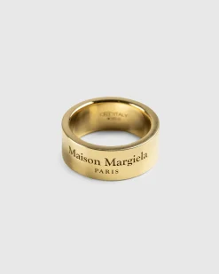 Flash Sale Maison Margiela Logo-Engraved Ring gold