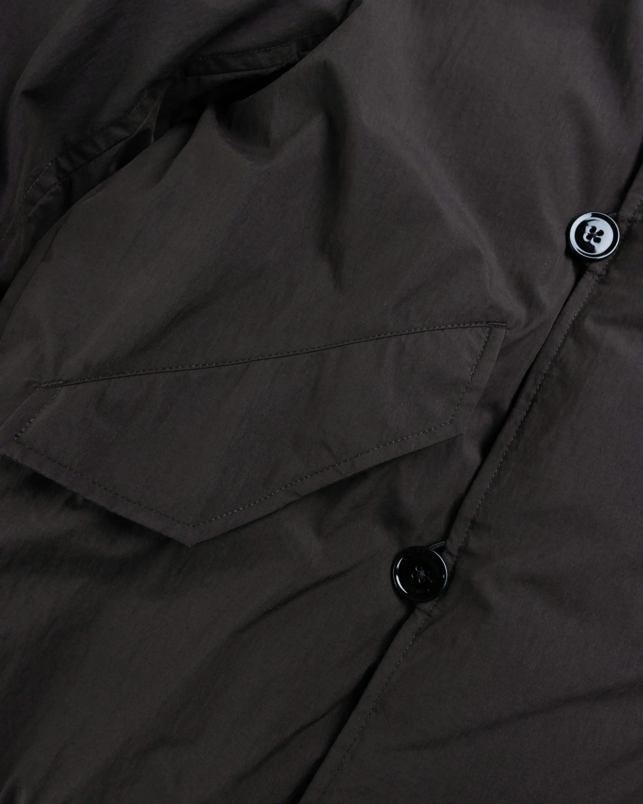 Store Lemaire Long Puffer Jacket espresso