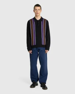 Hot Carhartt WIP Longsleeve Arlo Polo Black/Kendricks Stripe