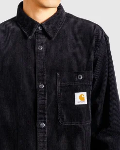 Discount Carhartt WIP Long-Sleeve Flint Shirt black/rinsed