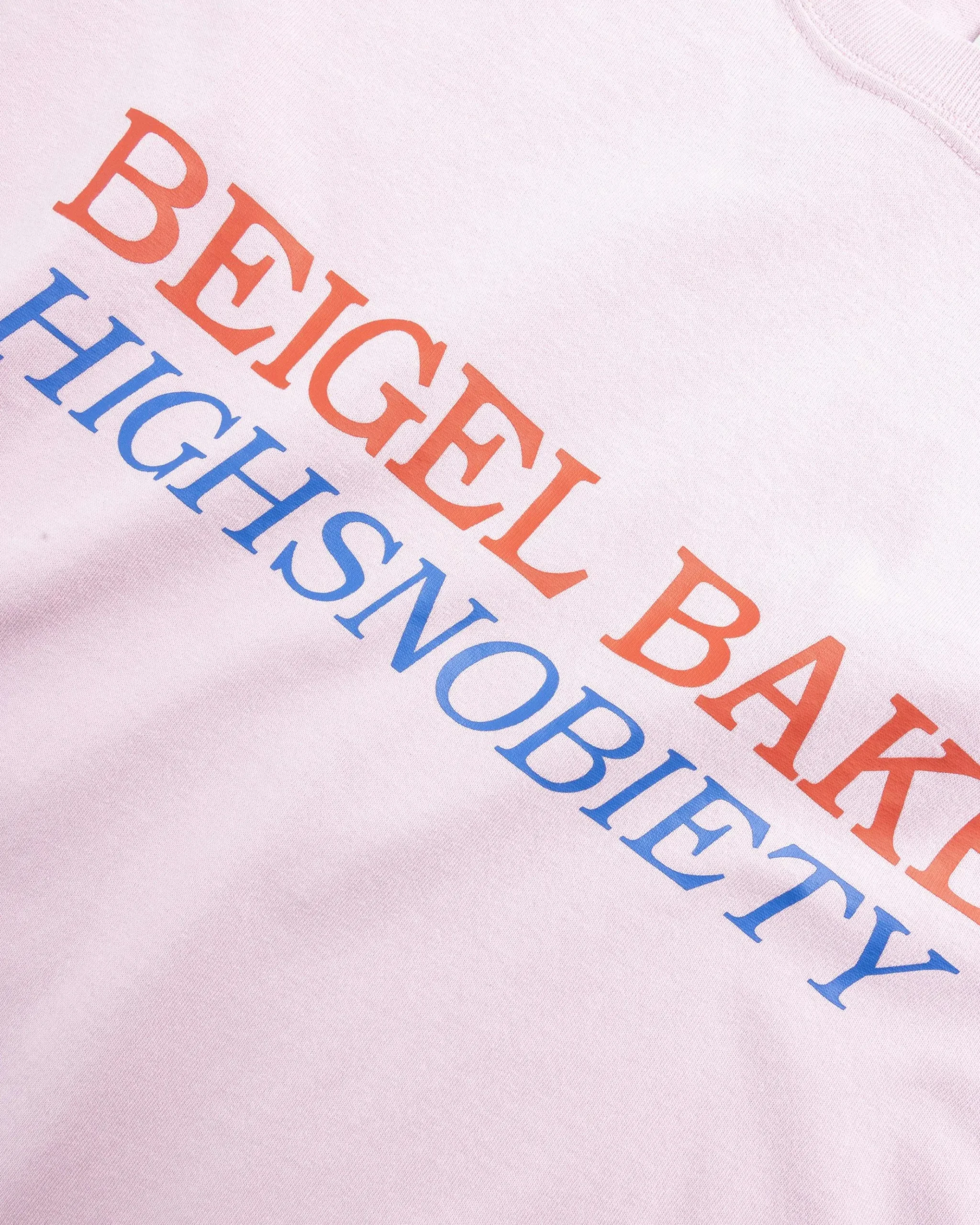Clearance Beigel Bake Long-Sleeve Logo Tee Pink lightpink