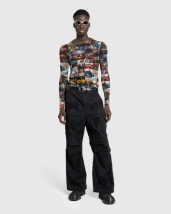 Clearance Diesel Long-Sleeve Top Multi black