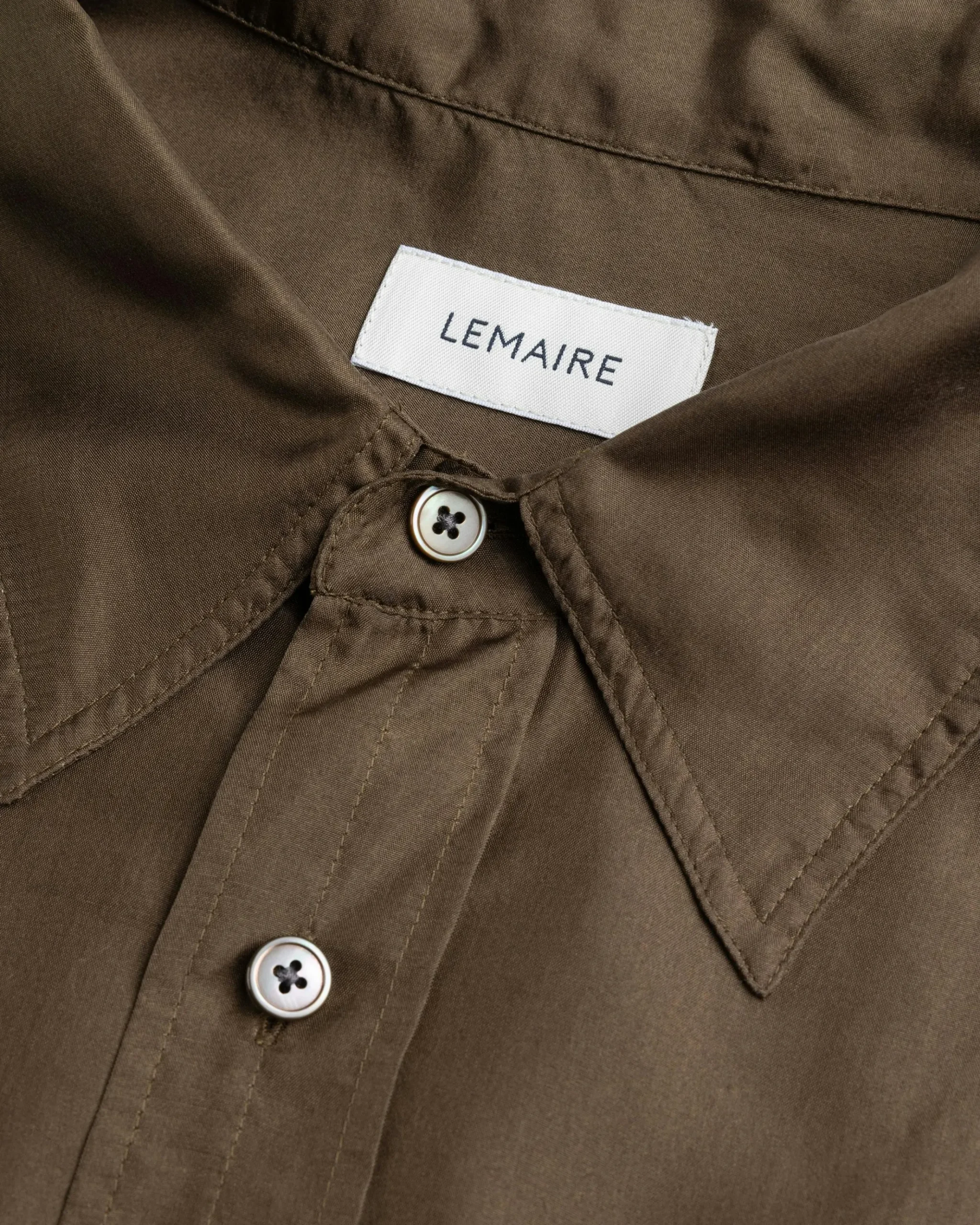 Hot Lemaire Loose Shirt Dark Tobacco darktobacco