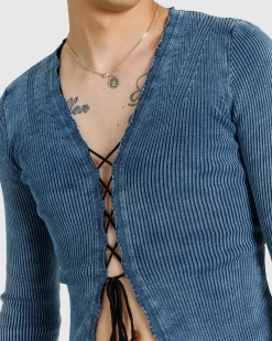 Best Sale Diesel M-Acerata Knitwear peacoat