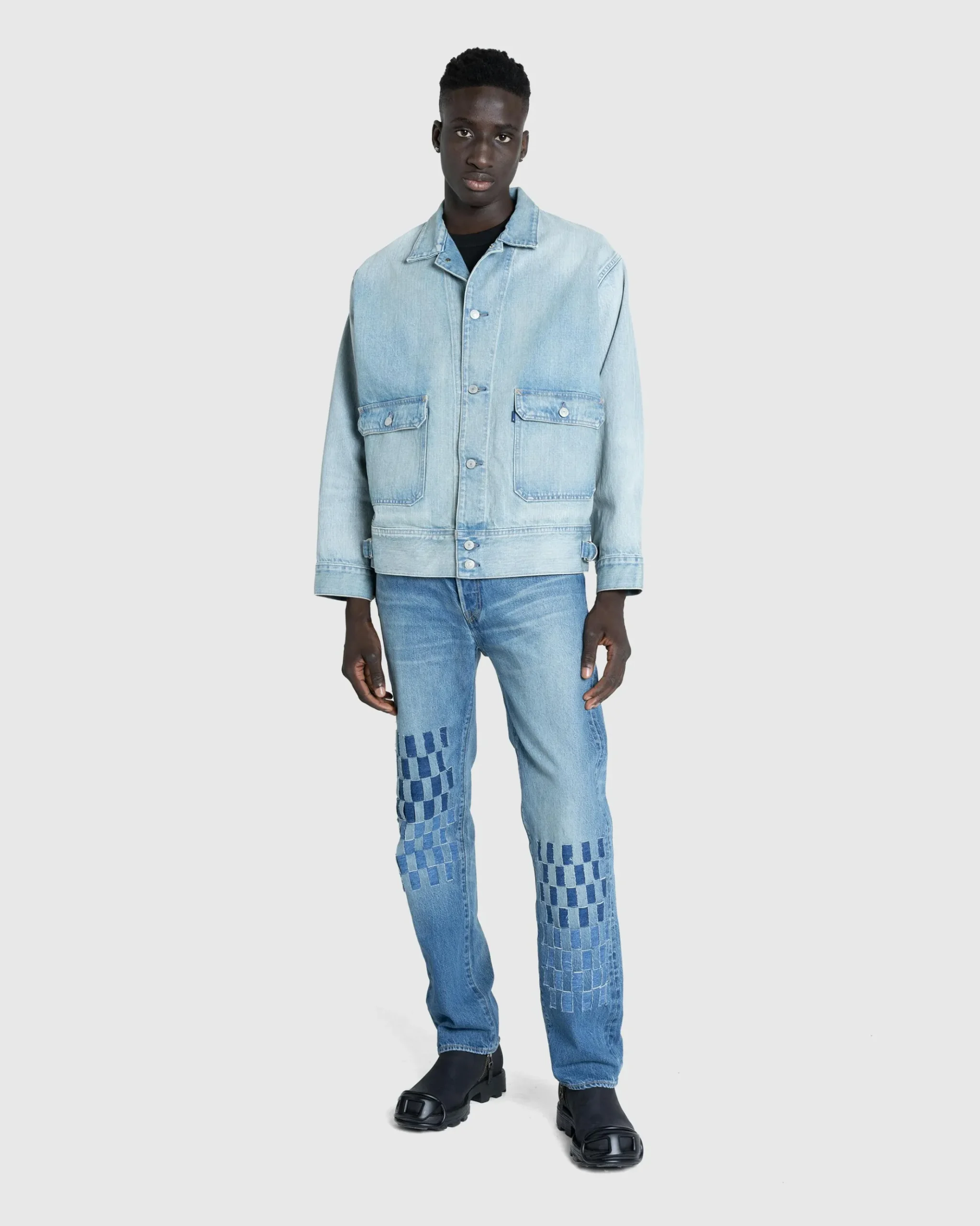 Best Levi's Made in Japan Utility Trucker Denim Jacket crest