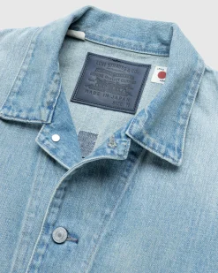 Best Levi's Made in Japan Utility Trucker Denim Jacket crest