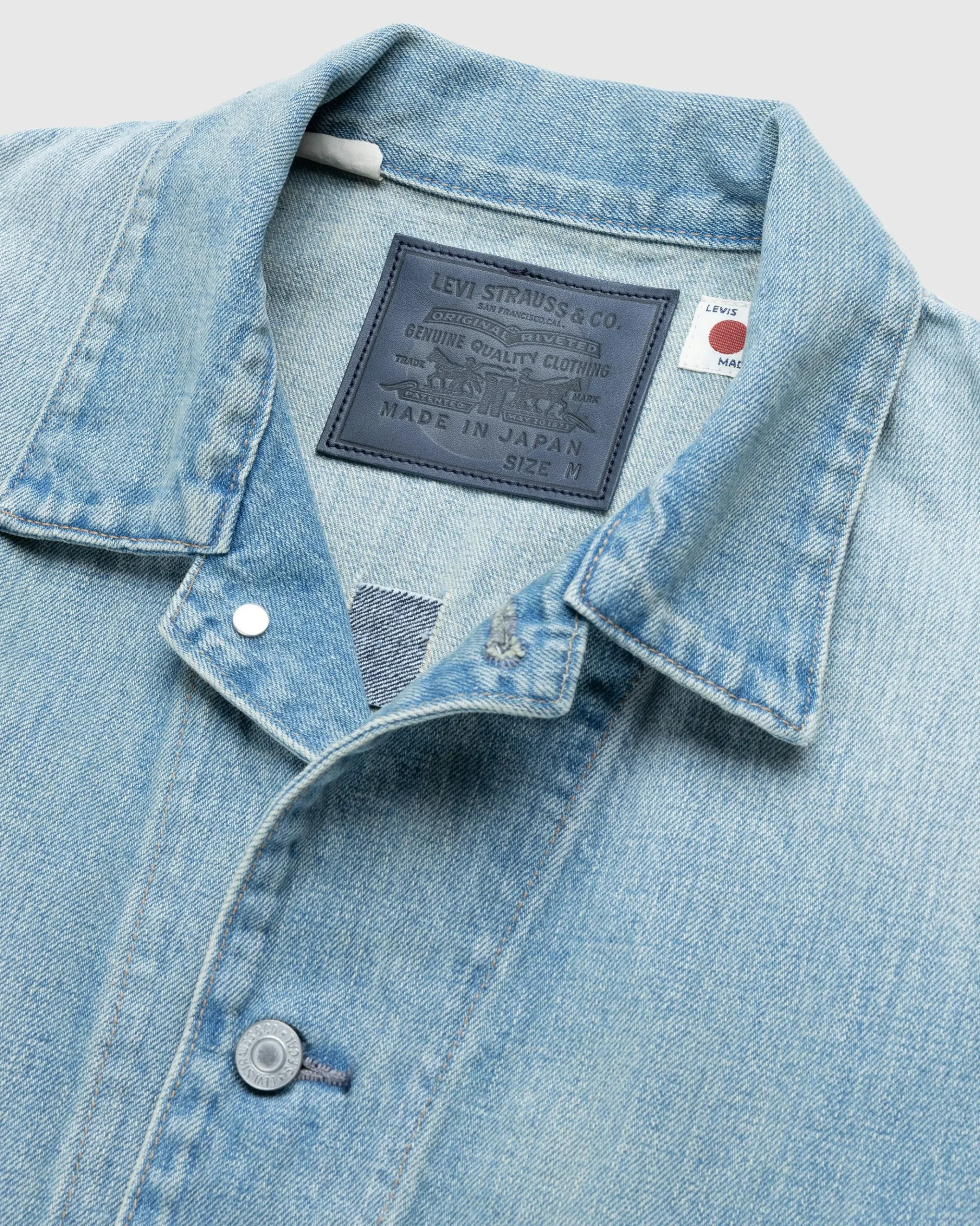 Best Levi's Made in Japan Utility Trucker Denim Jacket crest
