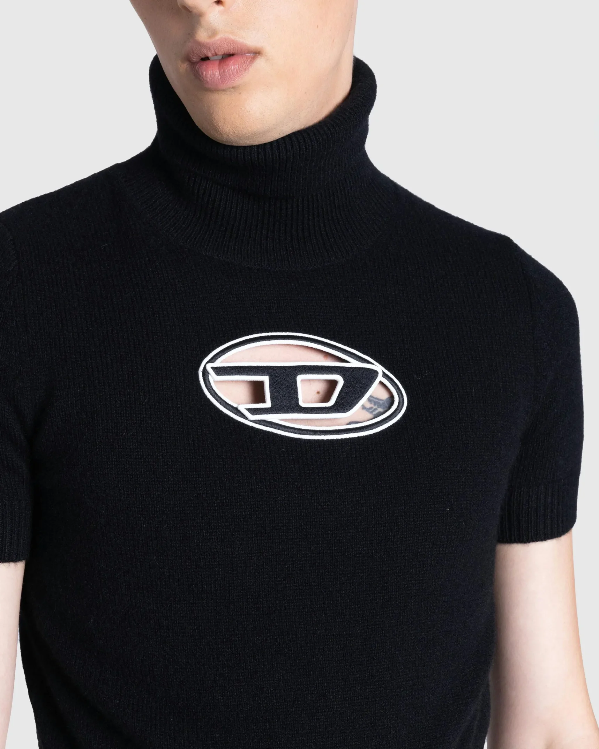 Sale Diesel M-Argaret Short-Sleeve Jumper black