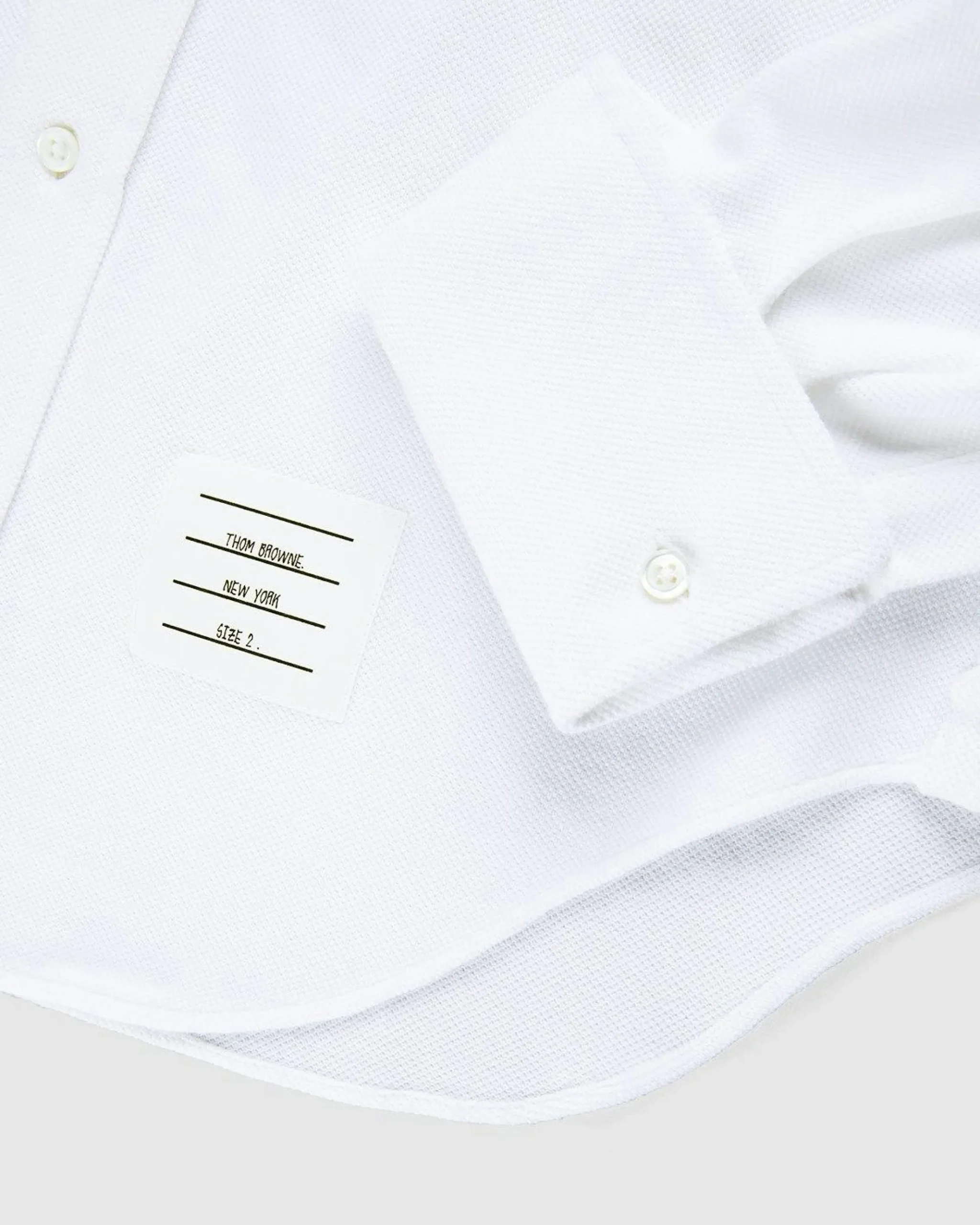 Best Sale Thom Browne Men's Pique Ruffled-Bib Tux Shirt white