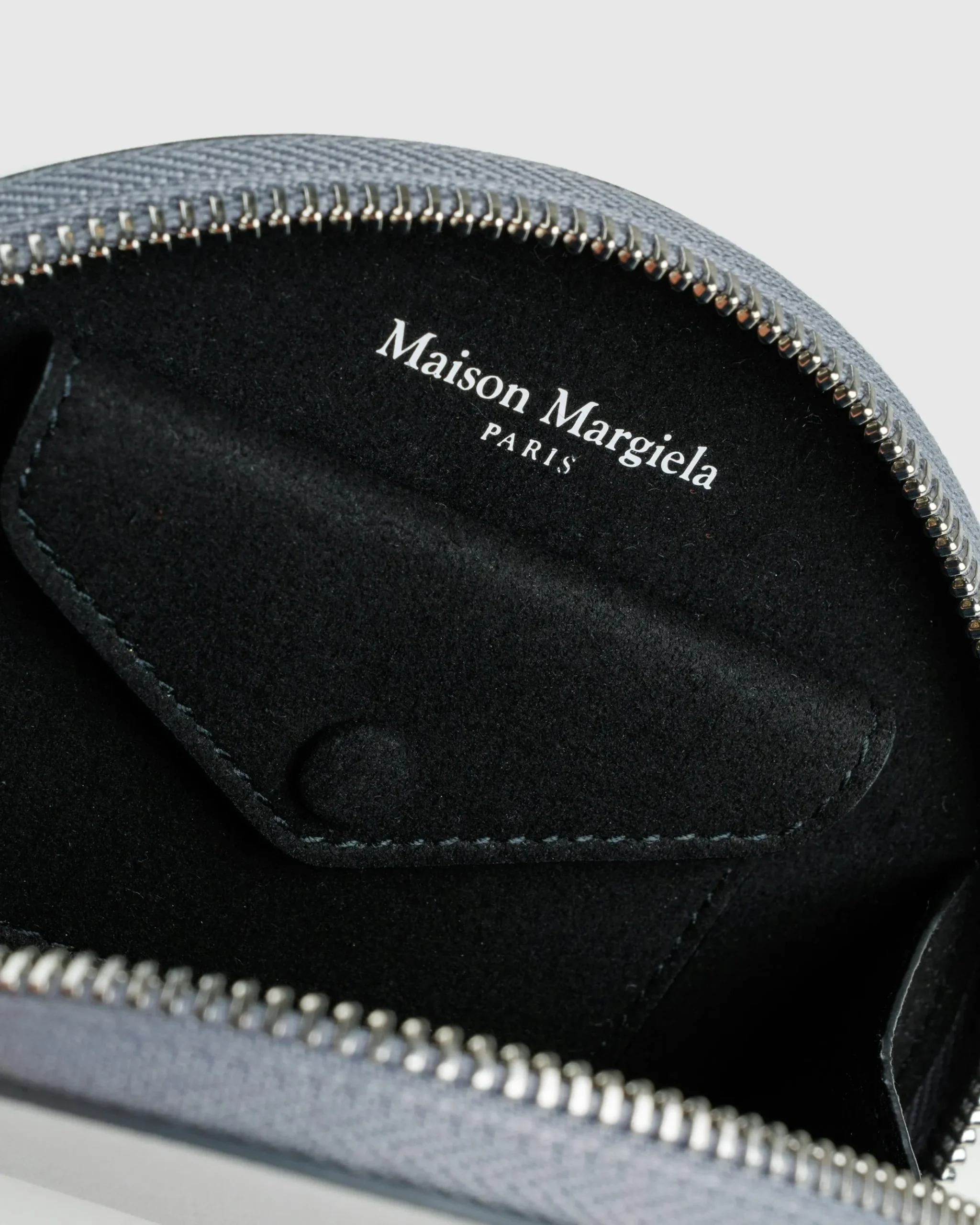 Flash Sale Maison Margiela Micro Half Moon Pouch Metallic Grey metallicgrey