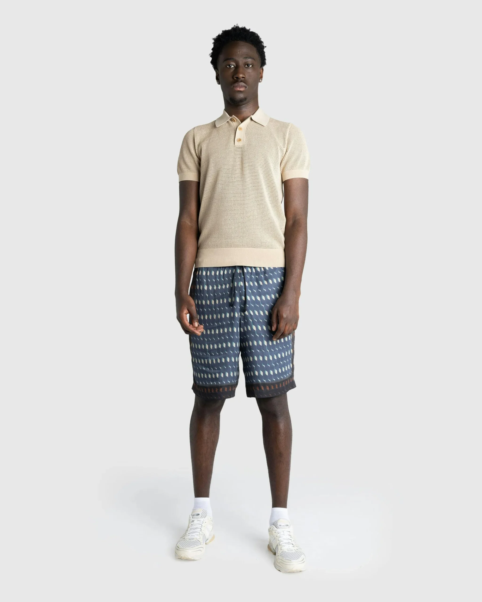 New Dries van Noten Mindo Knit Polo beige