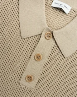 New Dries van Noten Mindo Knit Polo beige