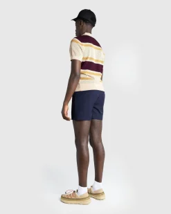 Best Sale Dries van Noten Mindo Knit Polo /Stripes beige