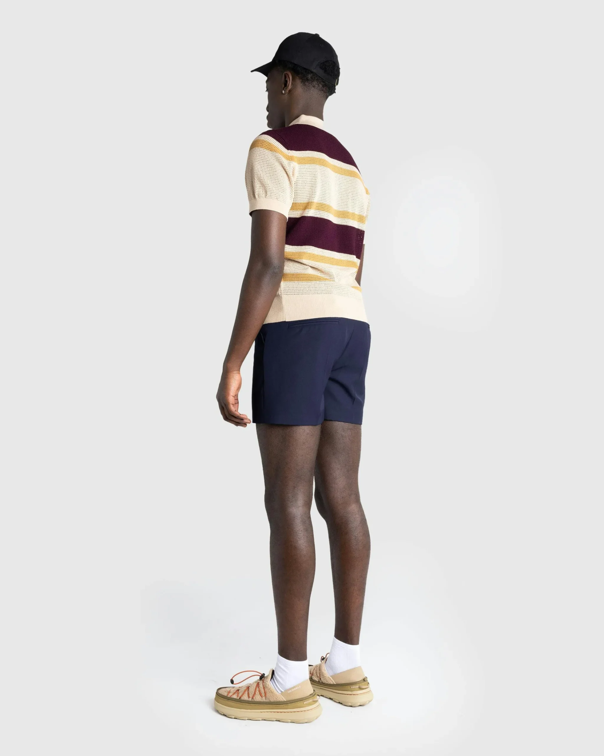 Best Sale Dries van Noten Mindo Knit Polo /Stripes beige