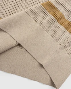 Best Sale Dries van Noten Mindo Knit Polo /Stripes beige