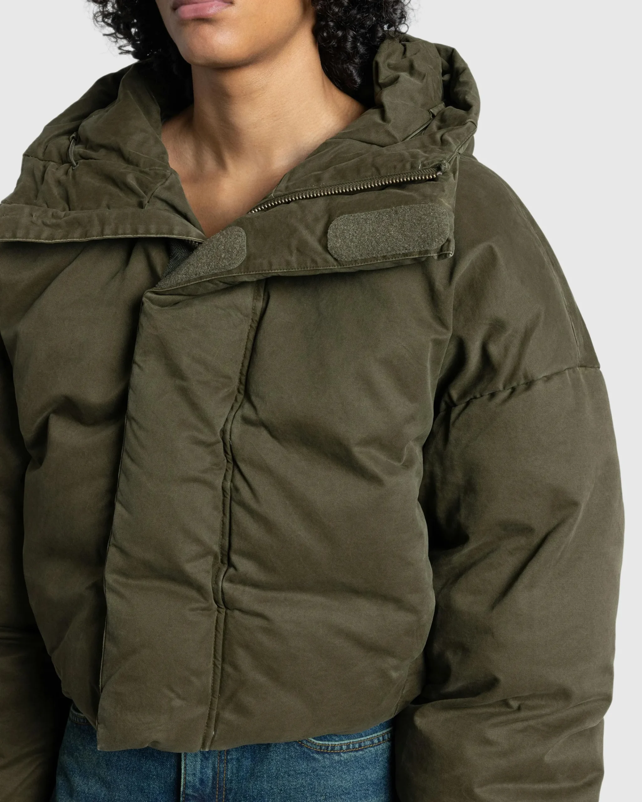 New Entire Studios MML Hooded Puffer Cotton hunter