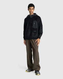 Clearance And Wander Mohair Wool Knit Hoodie black