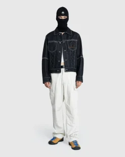 Hot Marine Serre Moon Laser Denim Trucker Jacket black