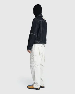 Hot Marine Serre Moon Laser Denim Trucker Jacket black