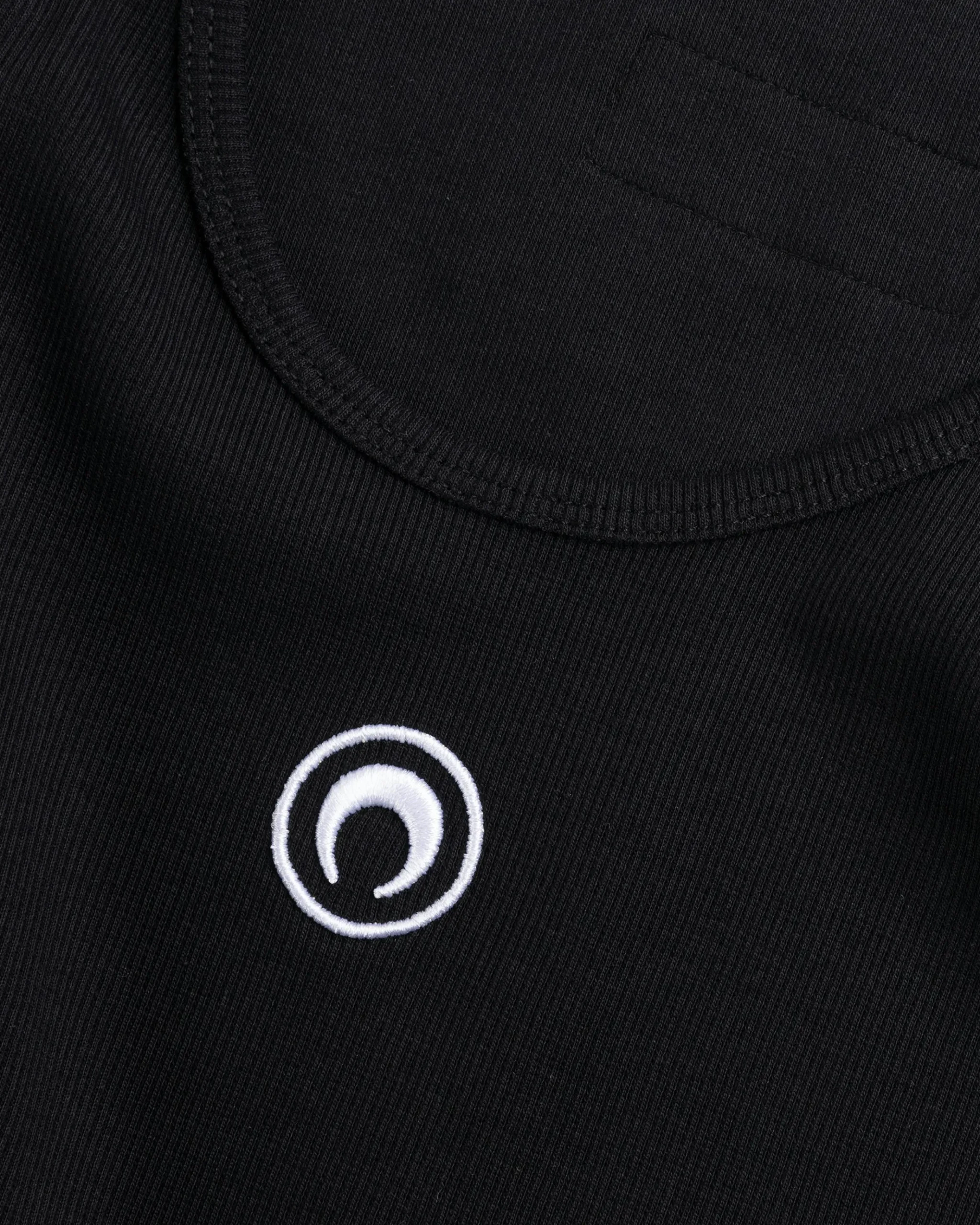 Flash Sale Marine Serre Moon Logo Ribbed Jersey Tank Top black