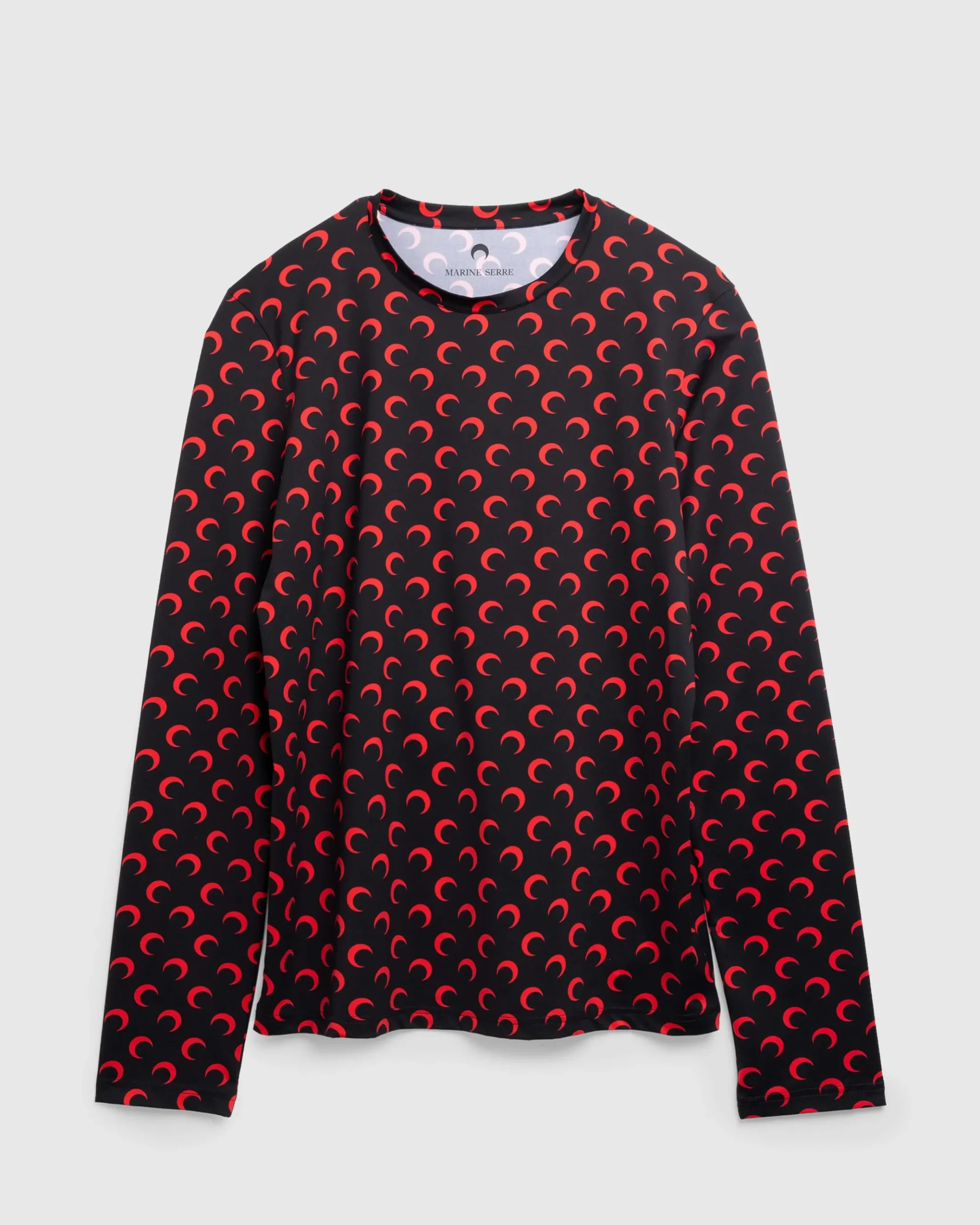 Flash Sale Marine Serre Moon Printed Jersey Second Skin Regular Top Black/Red black&red
