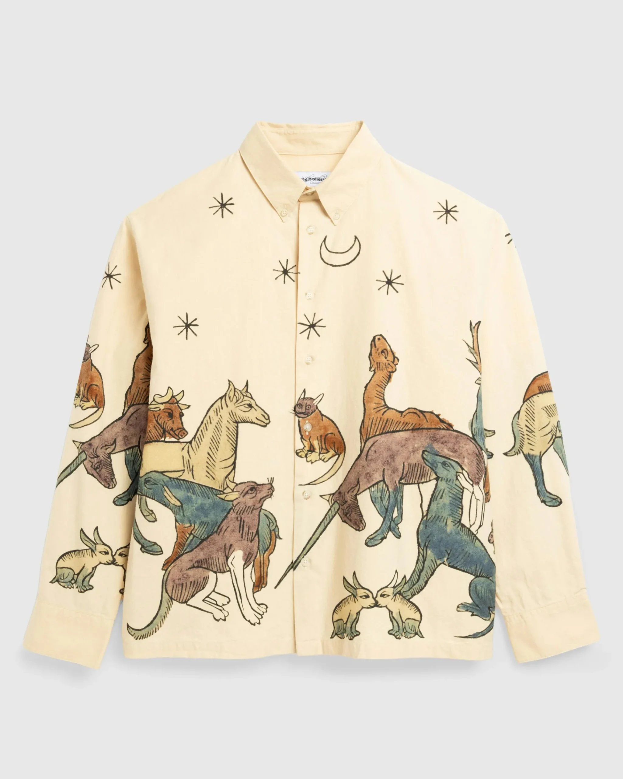 Outlet Carne Bollente Moonlight Fauna Shirt beige