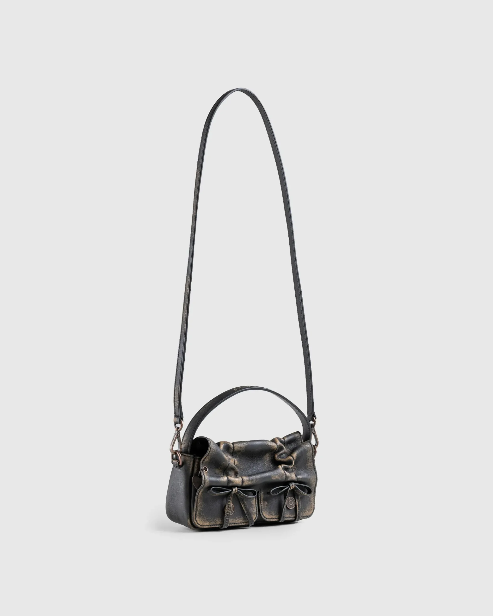Flash Sale Acne Studios Multi-Pocket Micro Bag darkbrown/beige