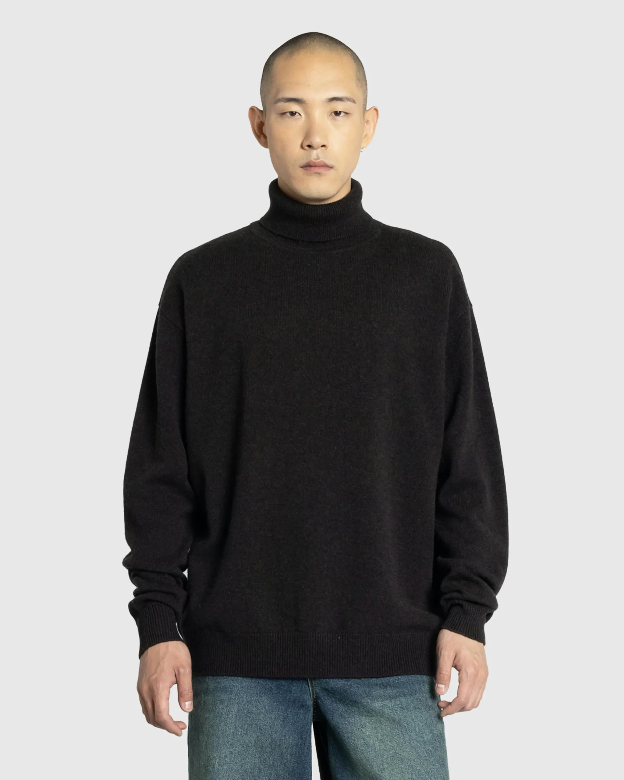 Discount Dries van Noten Muzo Turtleneck Sweater Dark Brown darkbrown