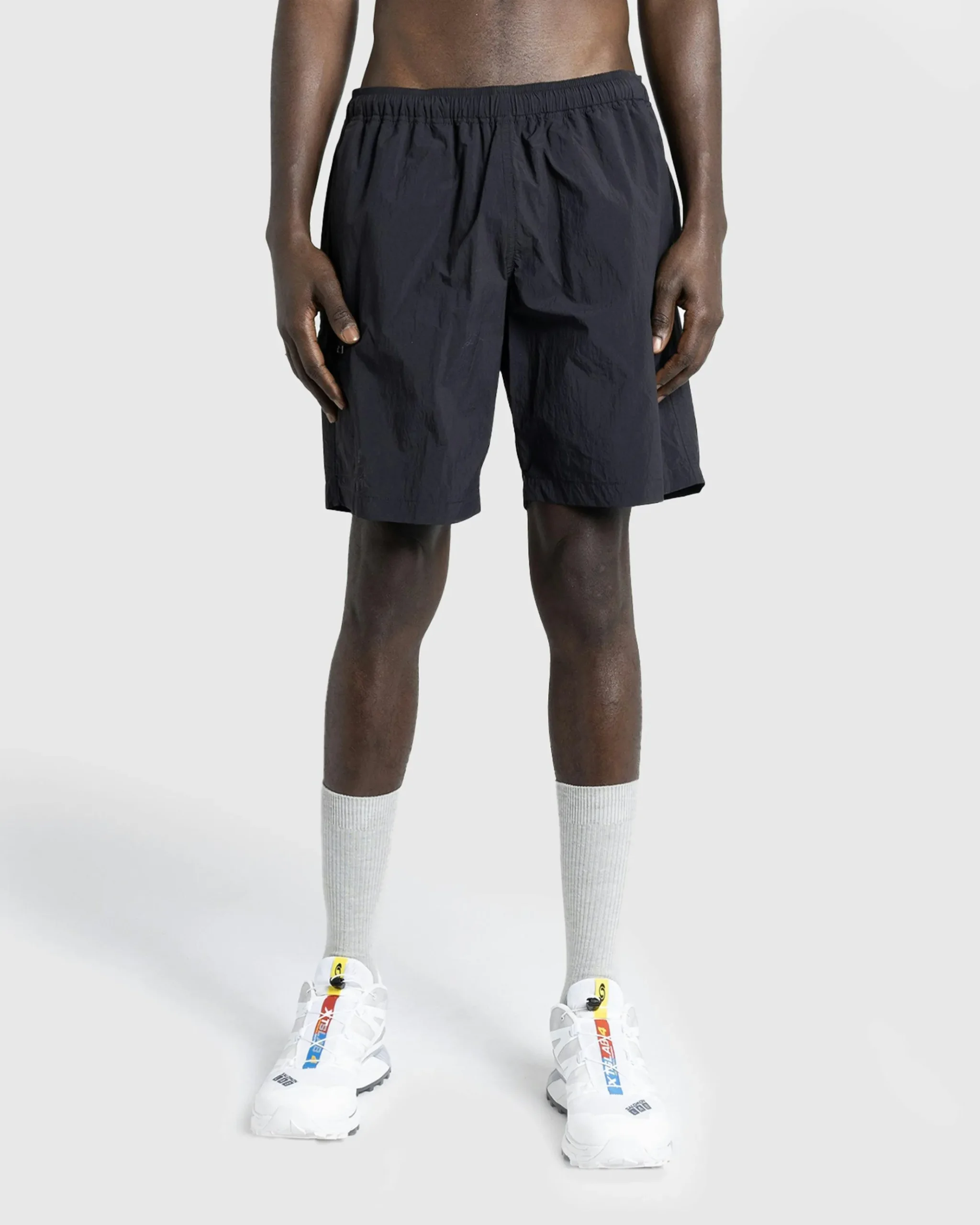 Best Highsnobiety HS05 Natural Dyed Nylon Shorts black