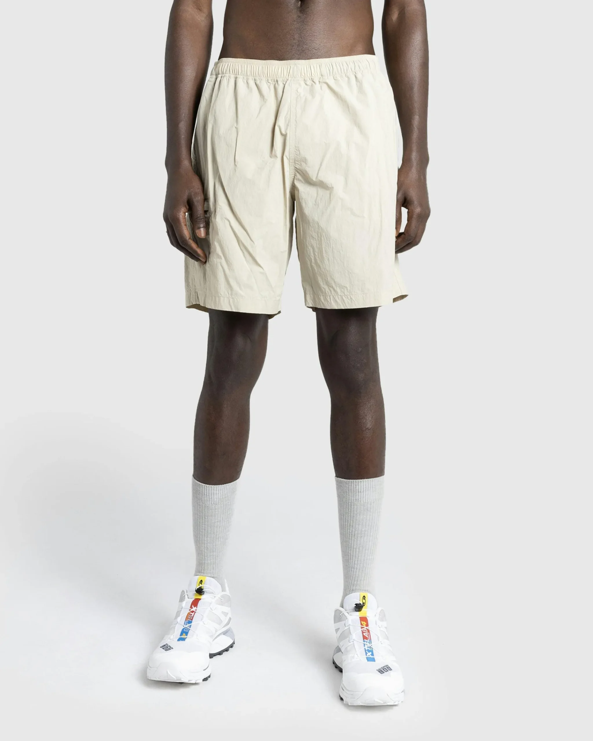 Sale Highsnobiety HS05 Natural Dyed Nylon Shorts beige