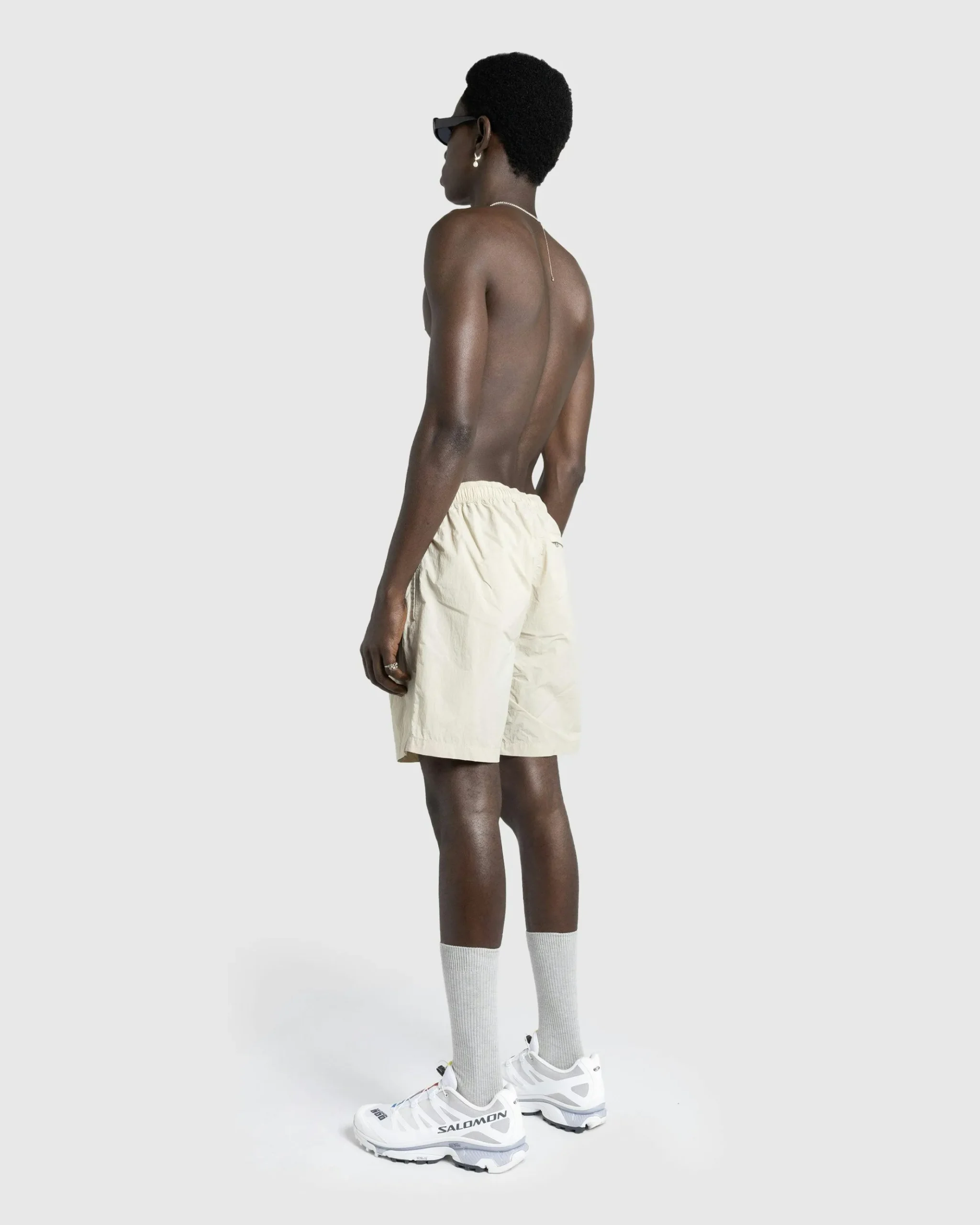 Sale Highsnobiety HS05 Natural Dyed Nylon Shorts beige