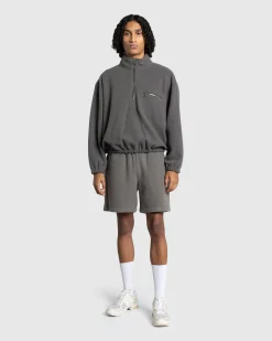 Clearance Rier Natural Fleece Shorts Castlerock grey