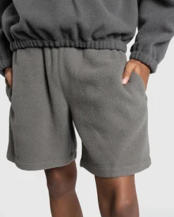 Clearance Rier Natural Fleece Shorts Castlerock grey