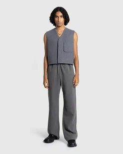 Outlet Rier Natural Fleece Trousers Castlerock grey