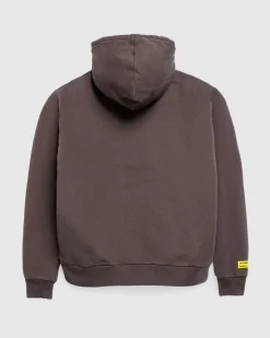 Cheap Highsnobiety Neue Baukunst Fleece Hoodie Dark Brown darkbrown