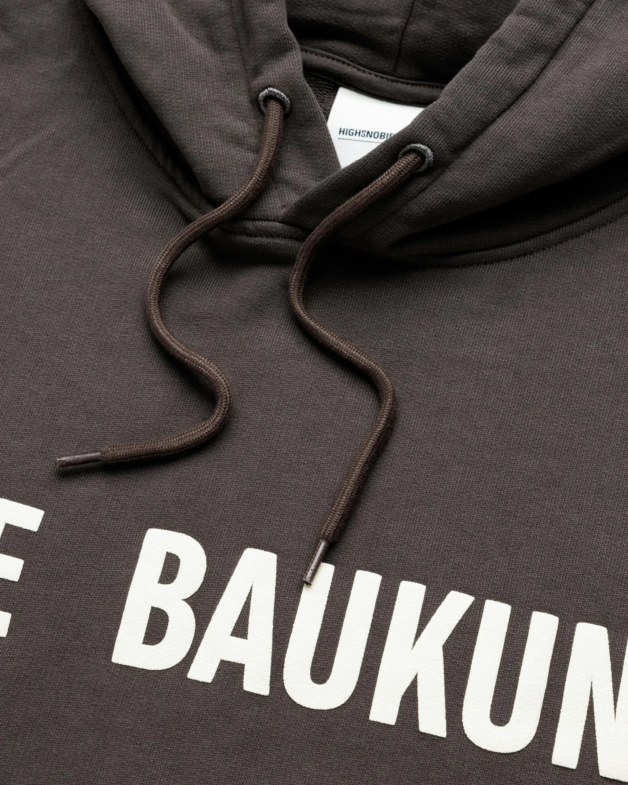 Cheap Highsnobiety Neue Baukunst Fleece Hoodie Dark Brown darkbrown