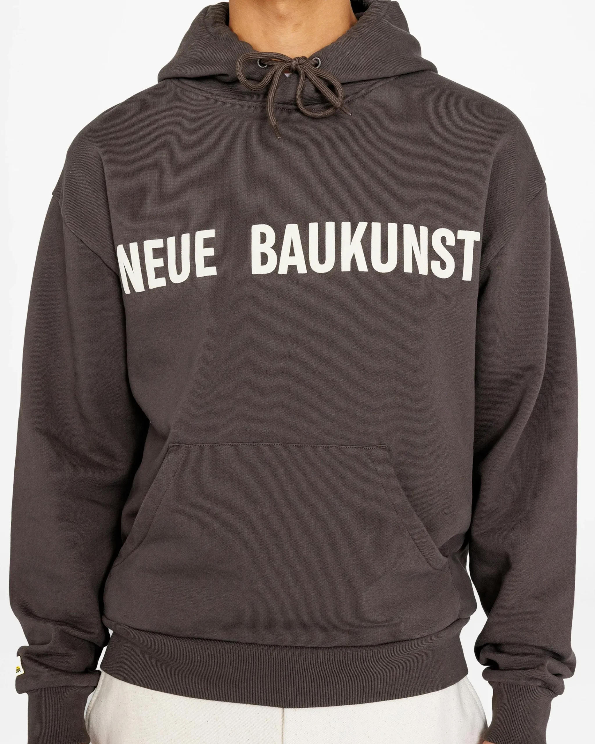 Cheap Highsnobiety Neue Baukunst Fleece Hoodie Dark Brown darkbrown