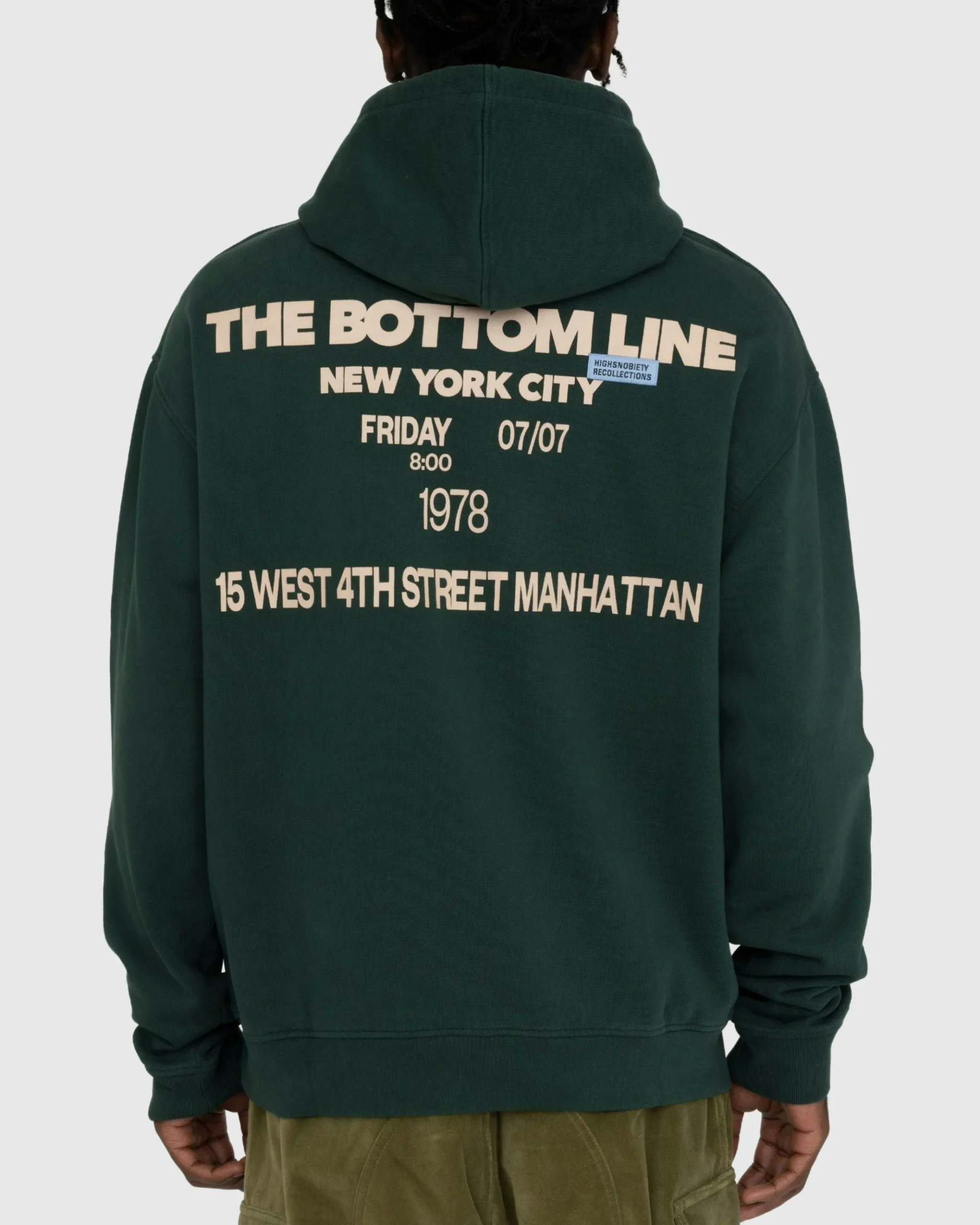 New Highsnobiety New York Line Hoodie Dark green