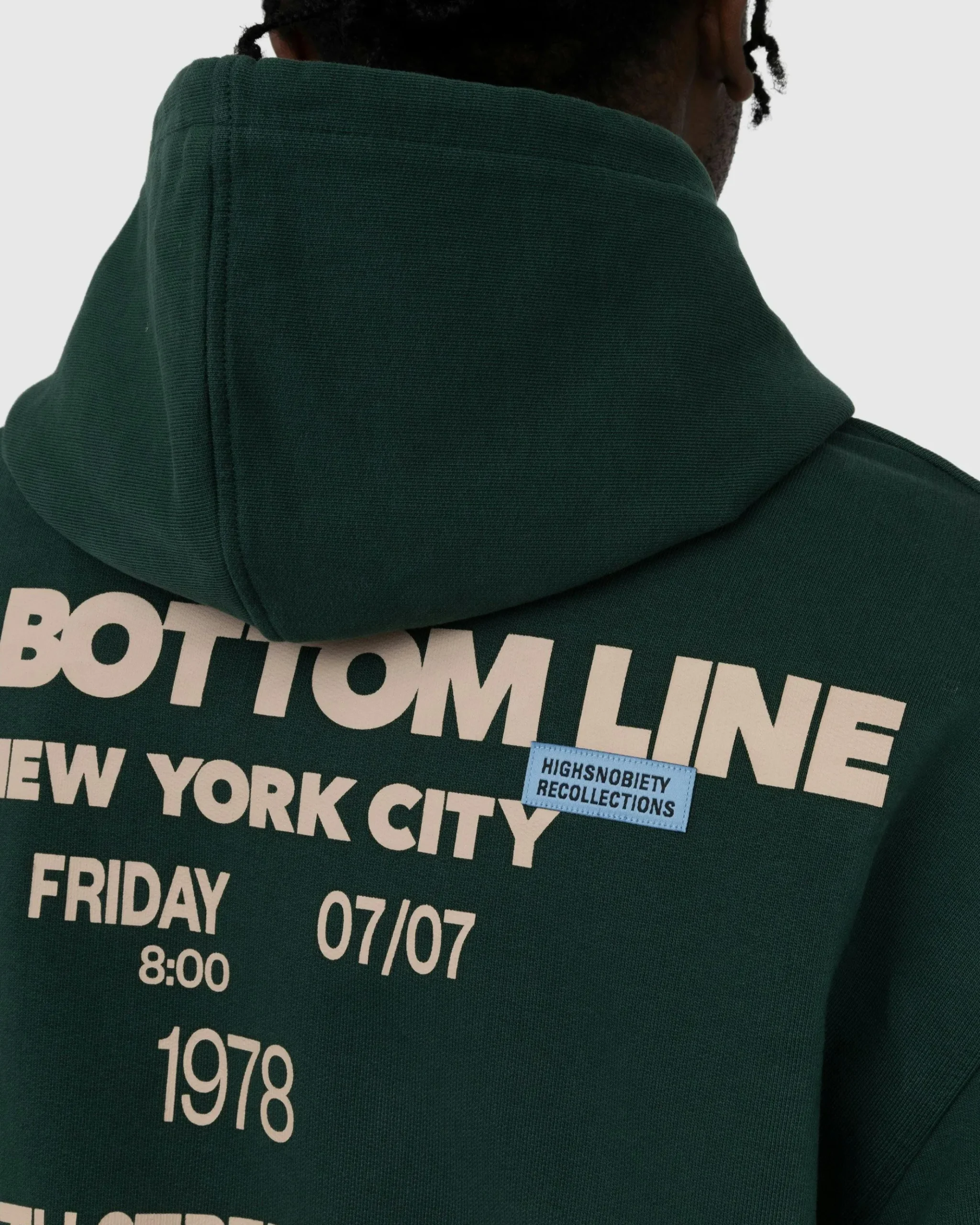 New Highsnobiety New York Line Hoodie Dark green