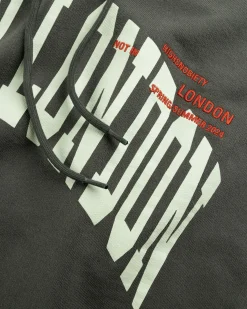 Clearance Highsnobiety Not In London Fleece Hoodie Dark Gray darkgrey