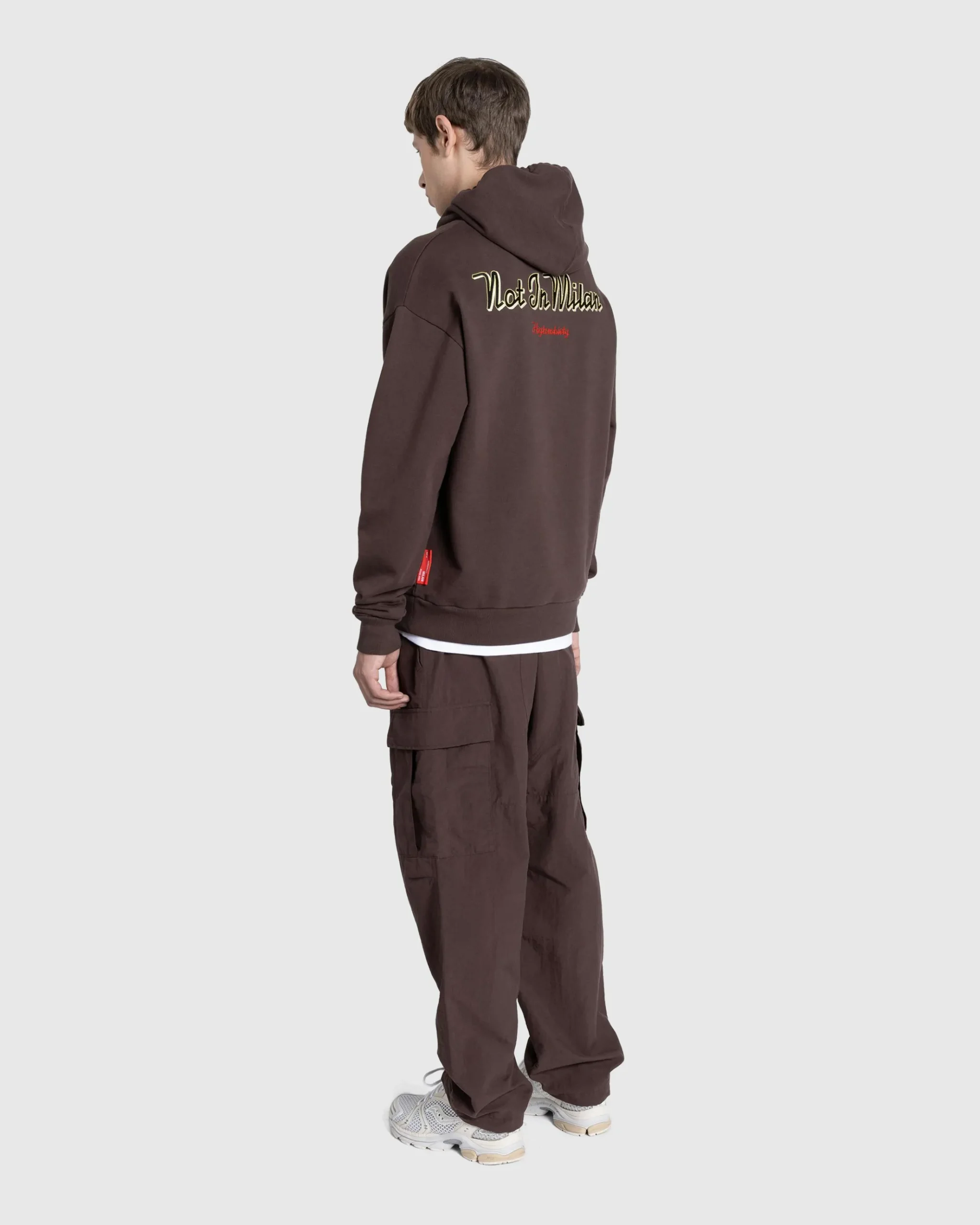 Cheap Highsnobiety Not in Milan Hoodie brown
