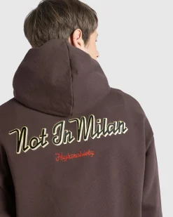 Cheap Highsnobiety Not in Milan Hoodie brown