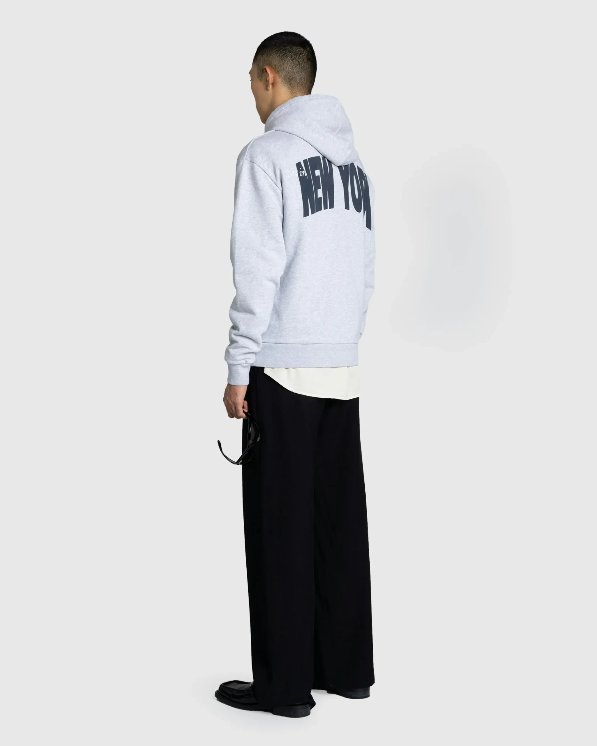 Cheap Highsnobiety Not In New York Hoodie Grey melangegrey