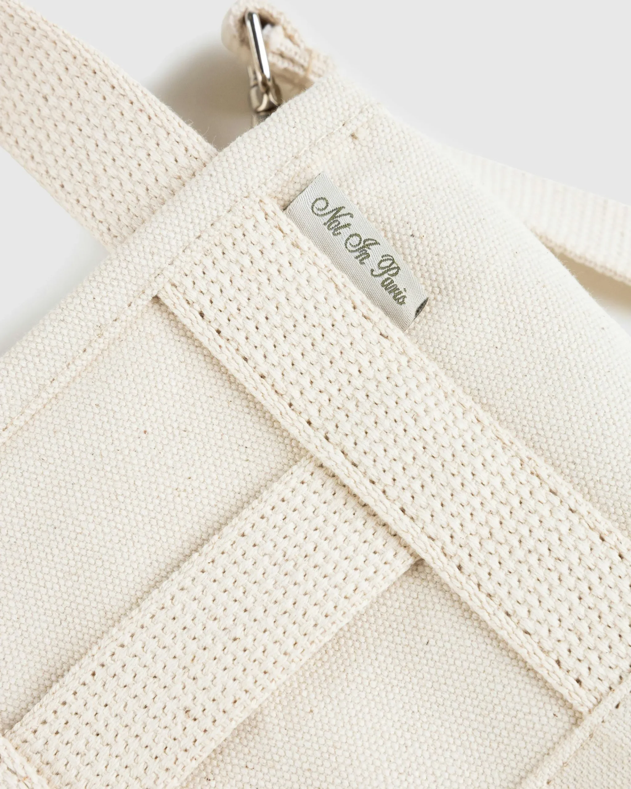 Best Sale Highsnobiety Not in Paris 5 Mini Canvas Tote Bag beige