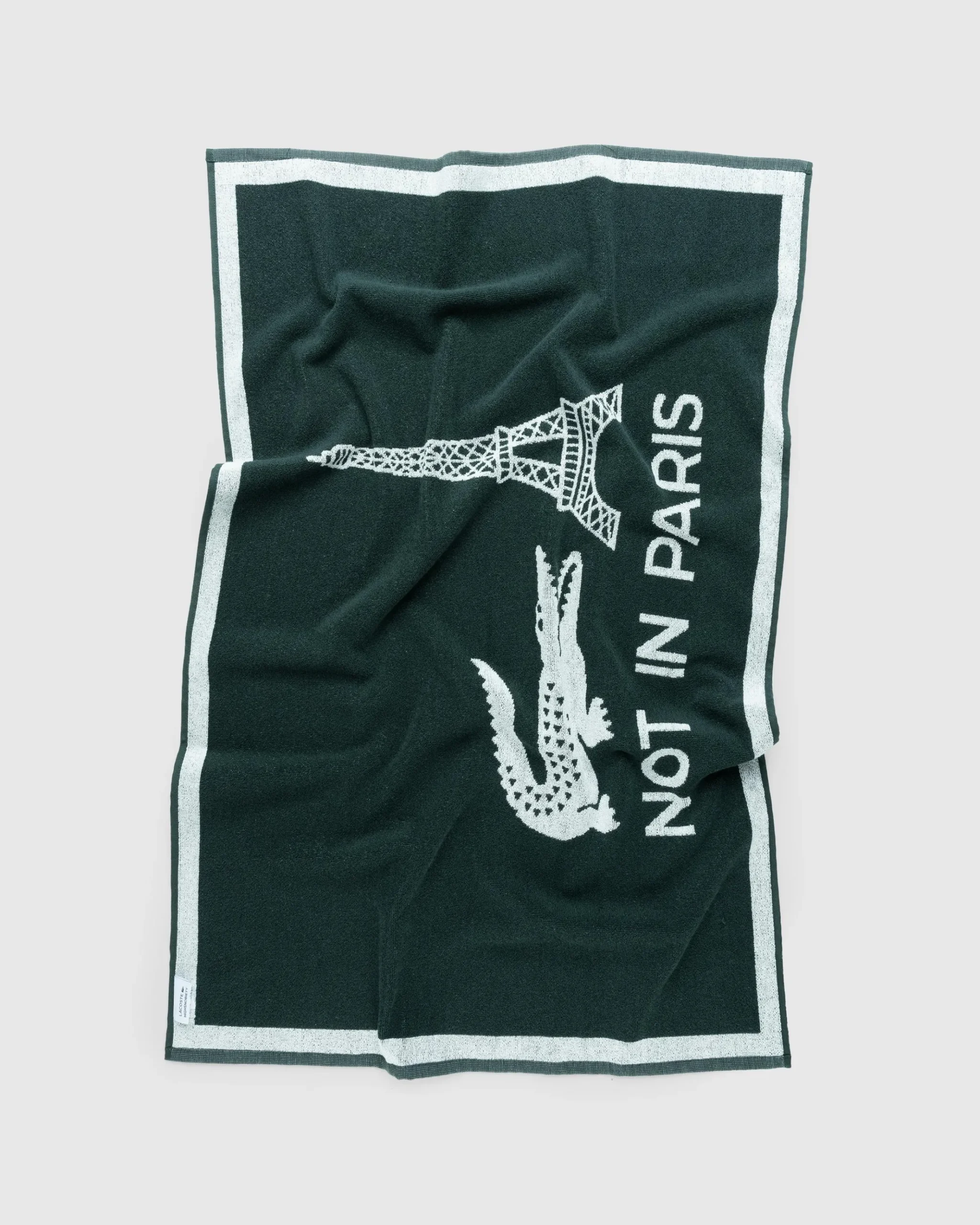 Cheap Lacoste Not In Paris Towel green