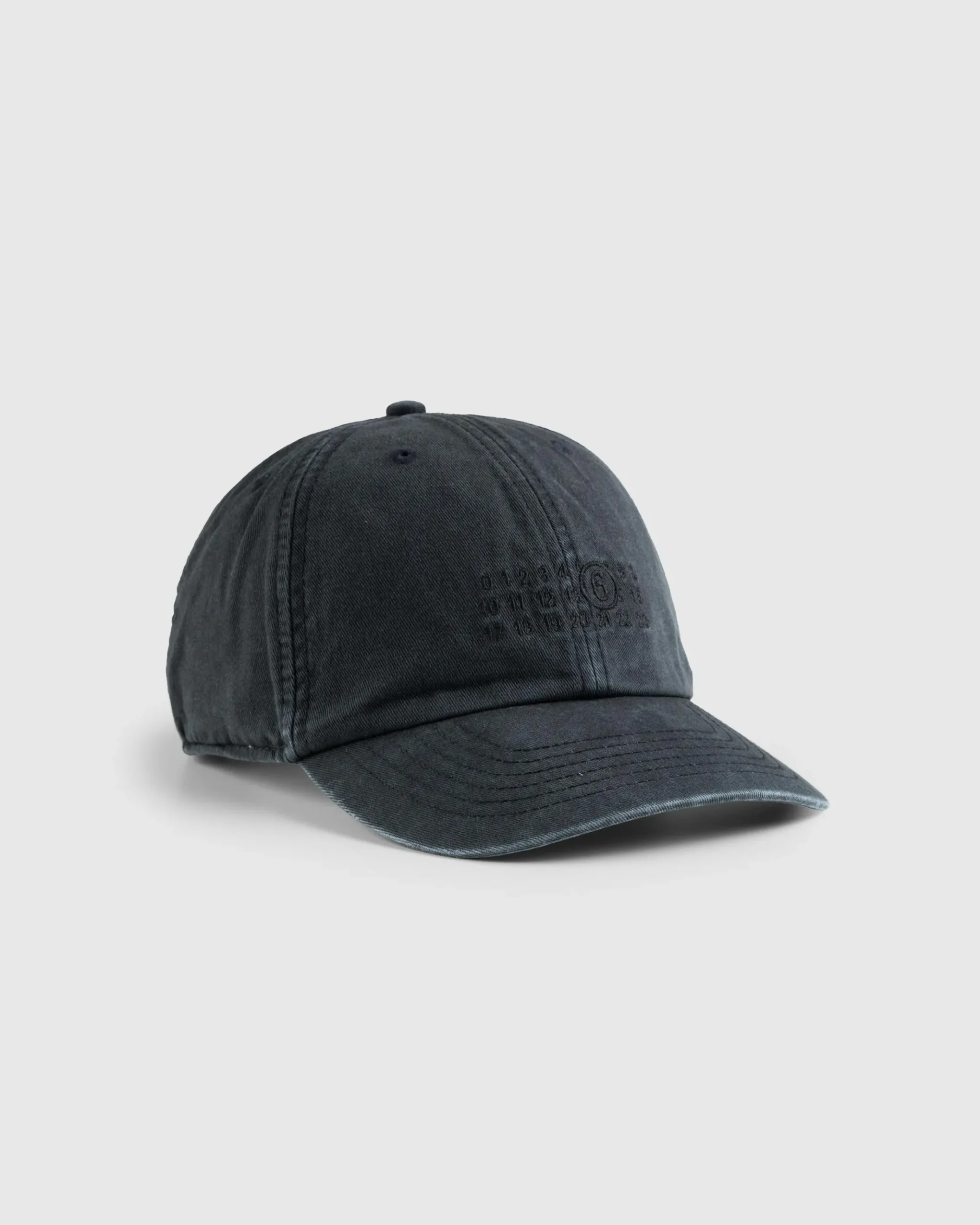 New MM6 Maison Margiela Numbers Hat Washed Black washedblack
