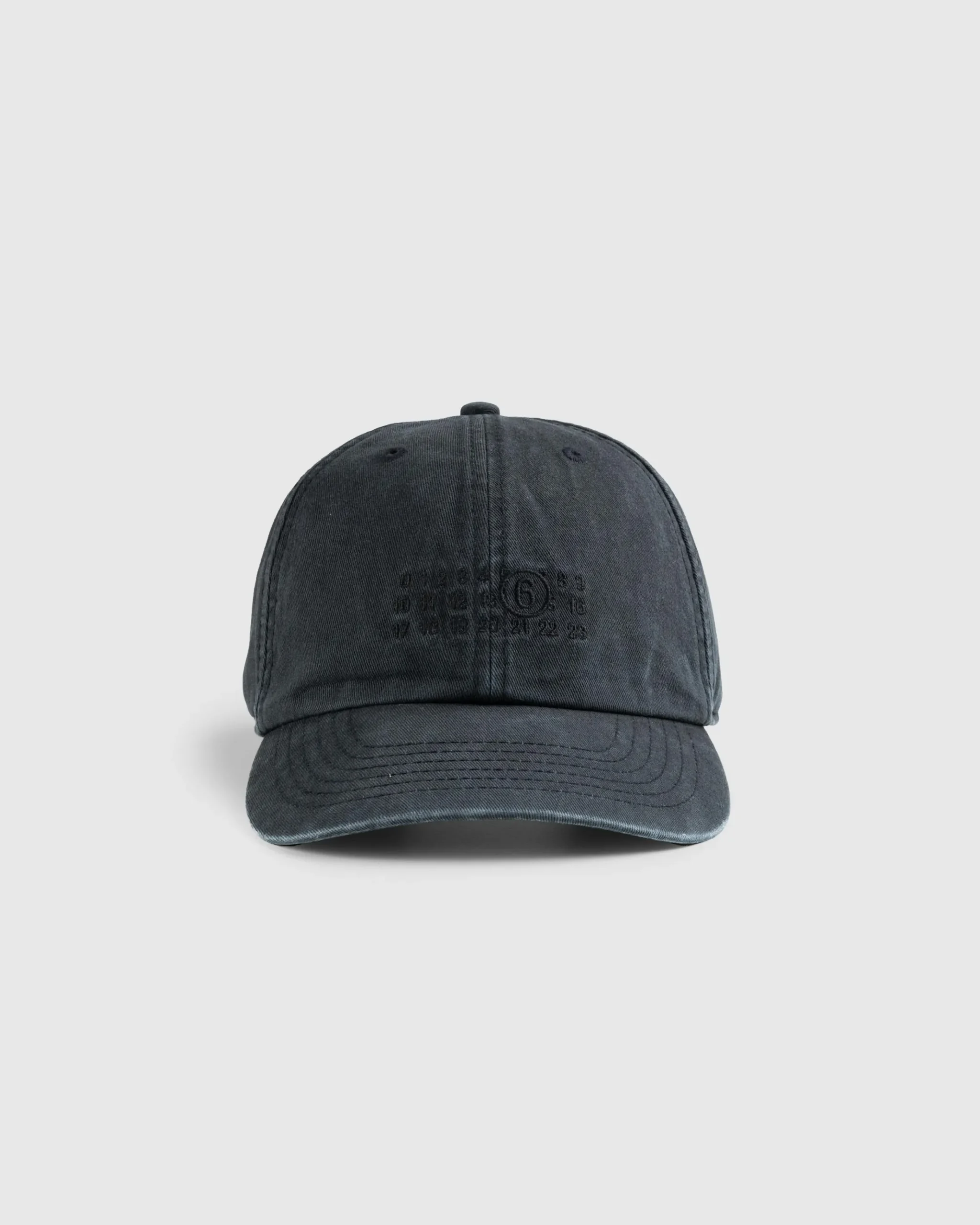 New MM6 Maison Margiela Numbers Hat Washed Black washedblack