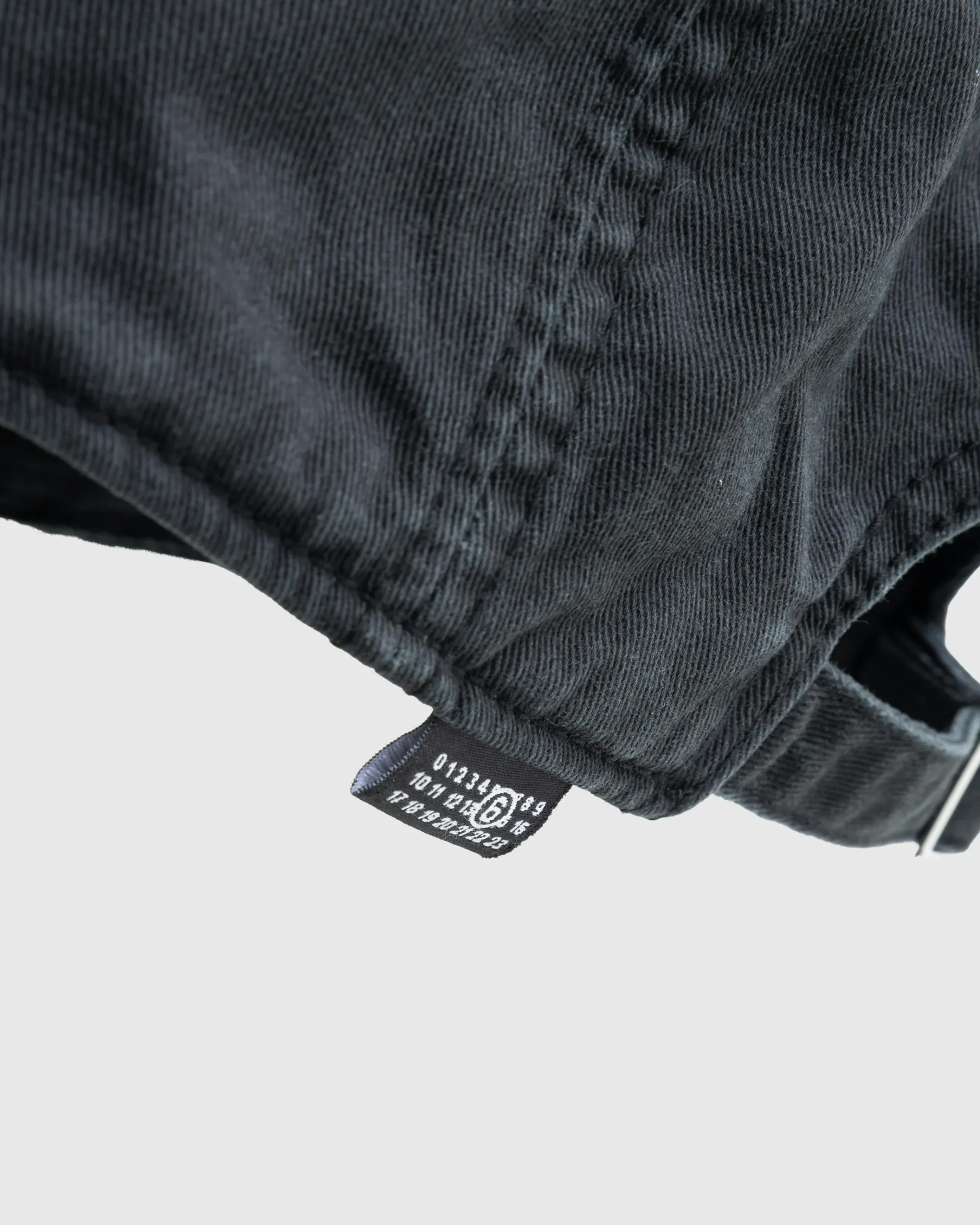 New MM6 Maison Margiela Numbers Hat Washed Black washedblack