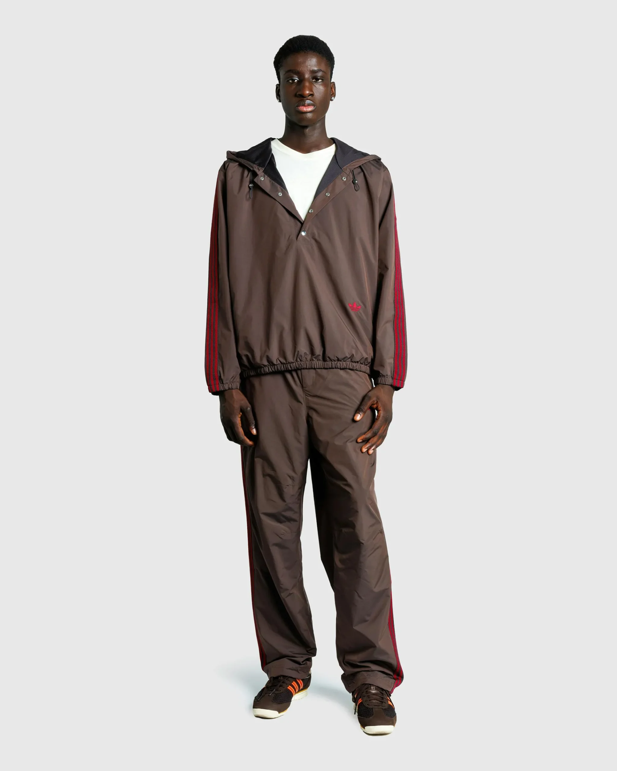 Cheap adidas Nylon Anorak Brown nbrown